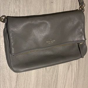 Kate Spade grey cross-body purse